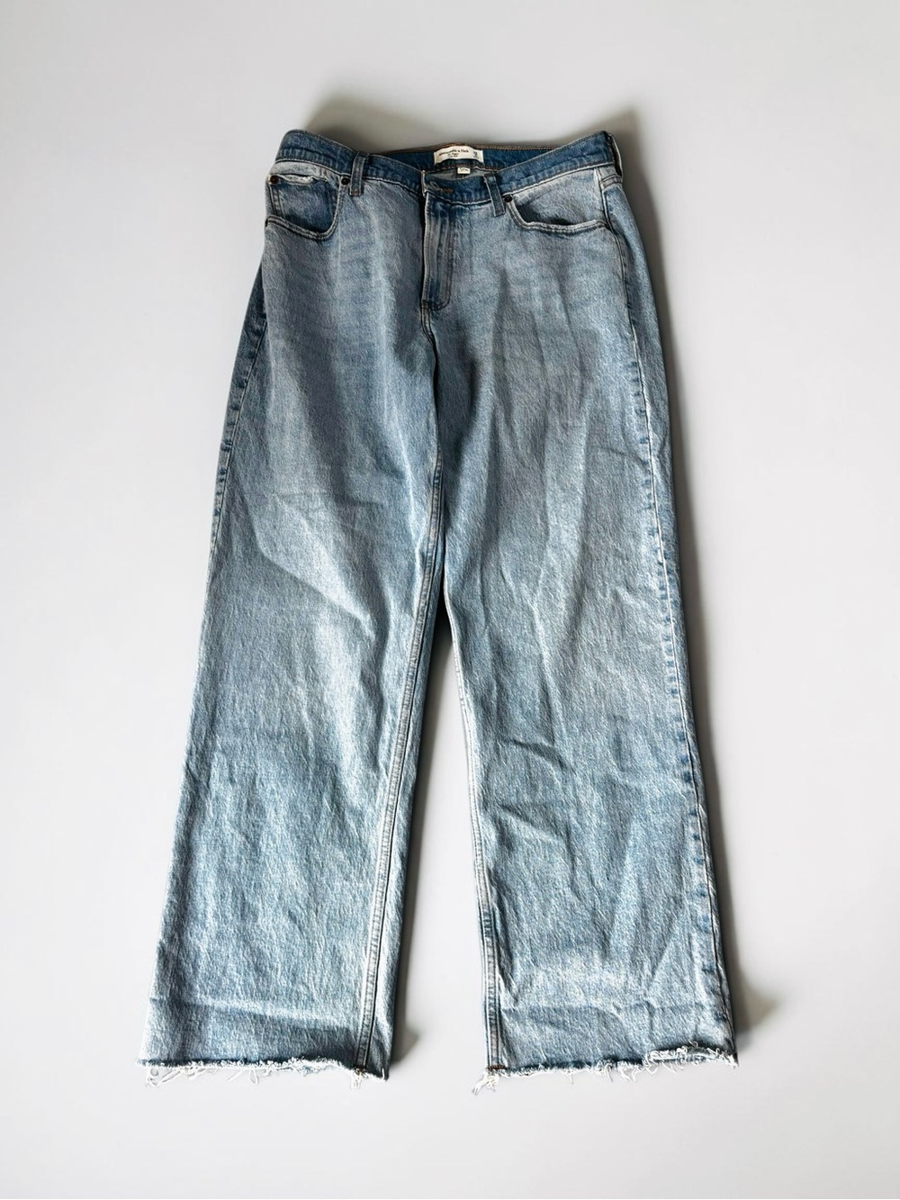 Abercrombie & Fitch The Baggy Low Rise Curve Love Wide Leg Jeans Size 29/8